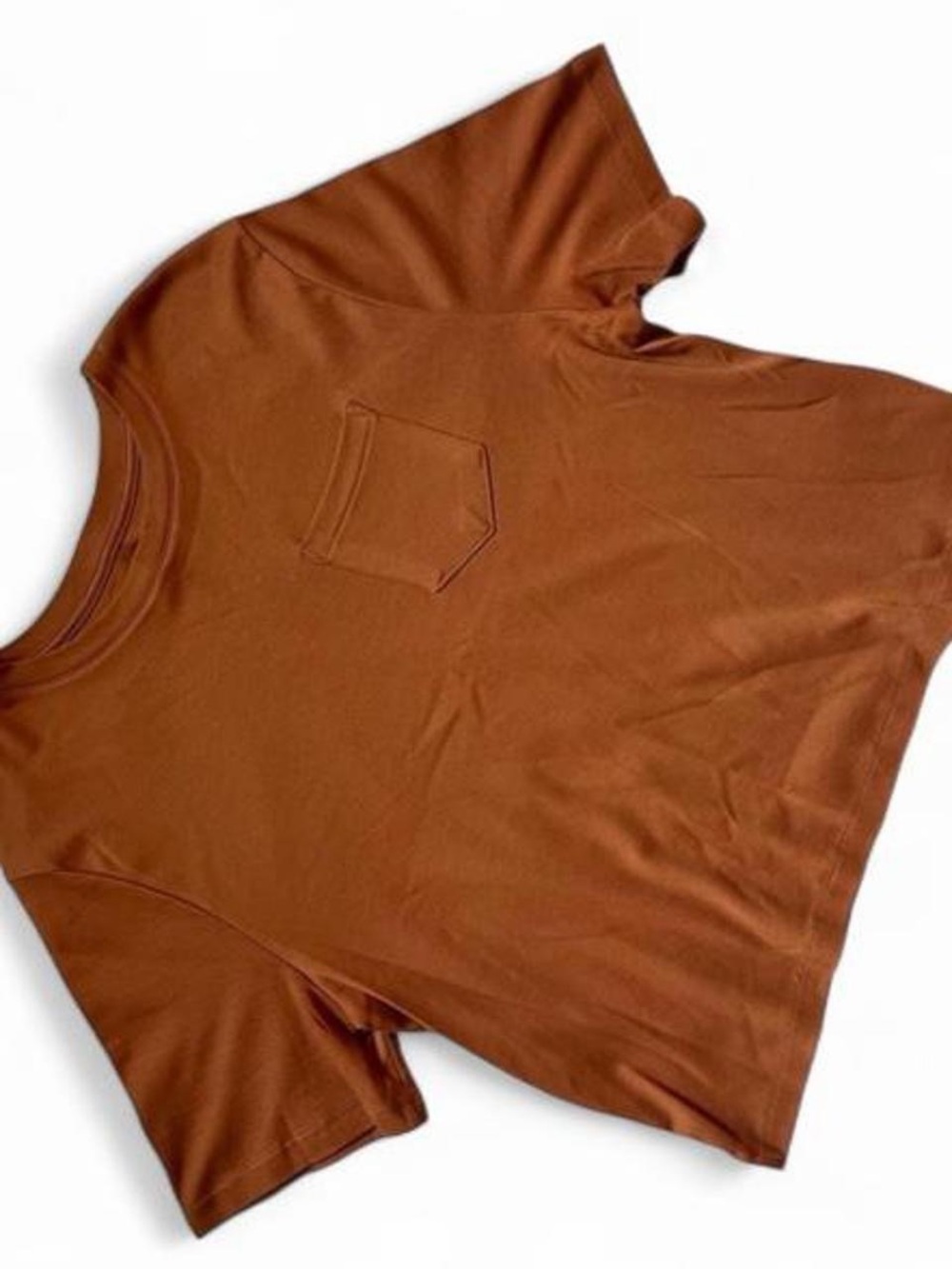 a new day Rust-Colored Crewneck Tee
